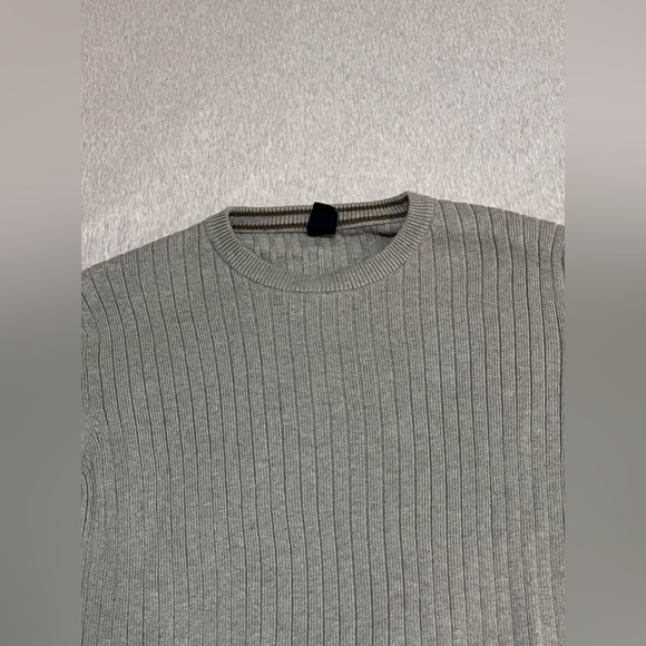 Gap Mens Ribbed Grey Pullover Sweater - Picture 3 of 4